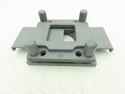 Steel Hopper Feed Bin Manual Slide Gate 3"Opening 6-1/4"x7" Flange Gray