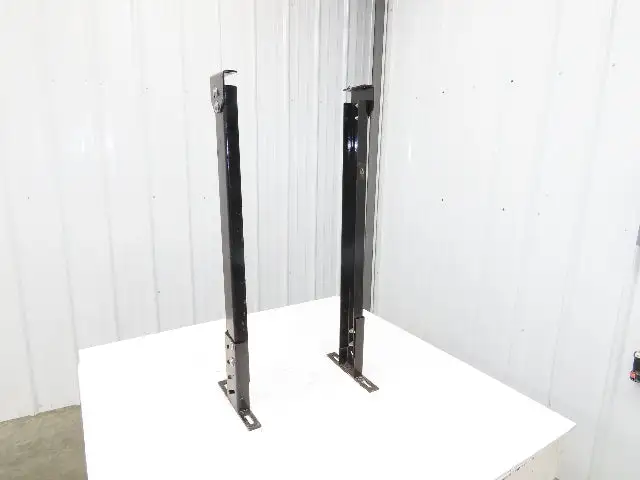 Single Conveyor Leg Stationary Floor Support 35"-40-1/2"Adj H Black  Lot of 2