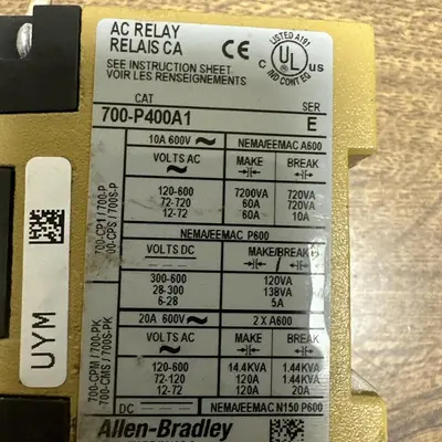 Used ALLEN-BRADLEY 700-P400A1 Miscellaneous Equipment (Electrical & Power) Ohio US | Surplus Asset Holdings #1245593