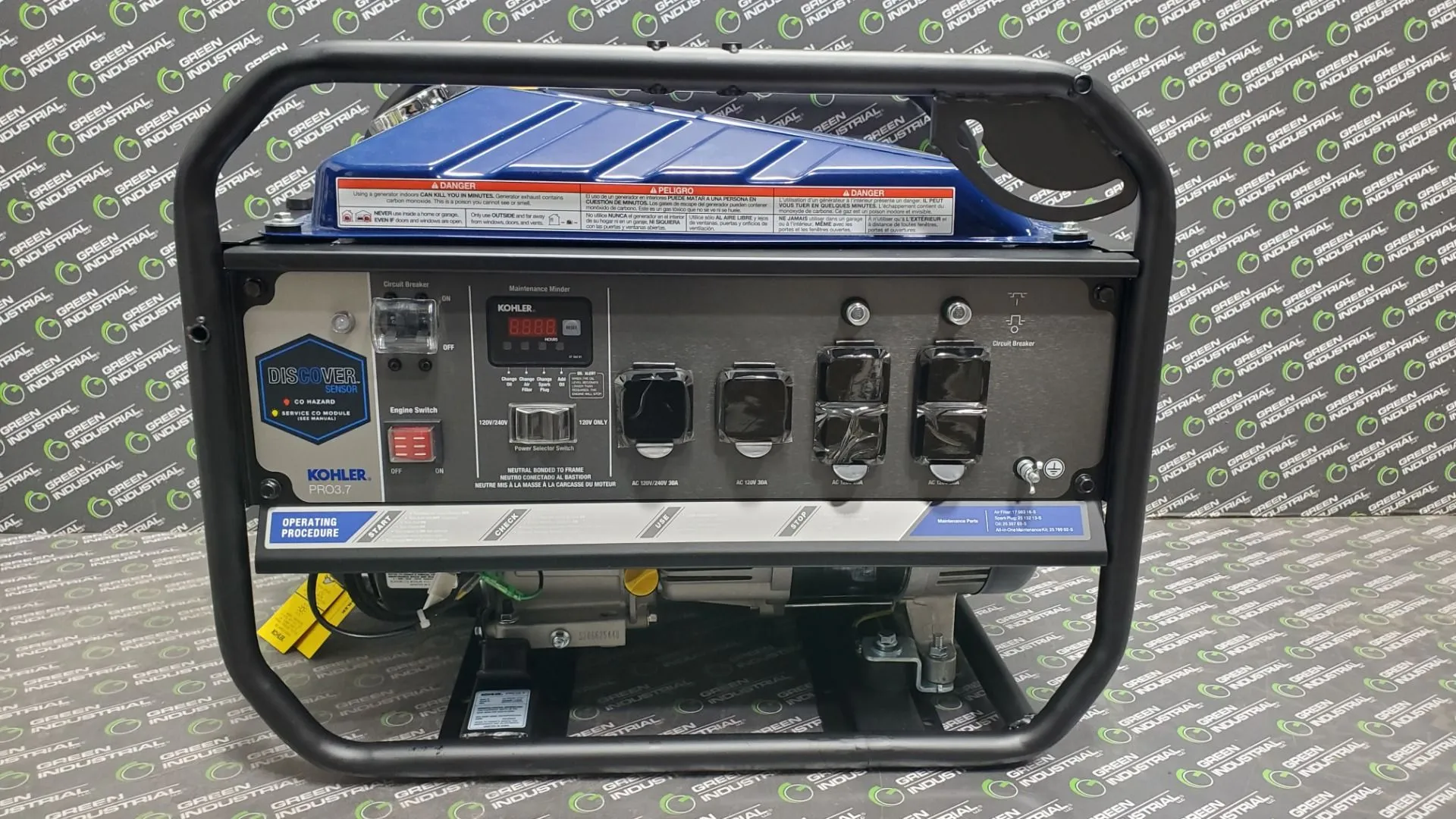 New Kohler 3700 Watt Portable Electric Generator PRO3.7 120 240 PA-PRO37-2101