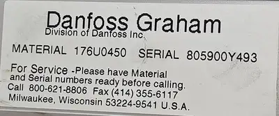 Danfoss 176U0450 VLT 6000 HVAC Drive loc1D13