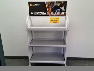 33" x 18" x 47" 3-Shelf Rolling cart w/ 3" Swivel Casters