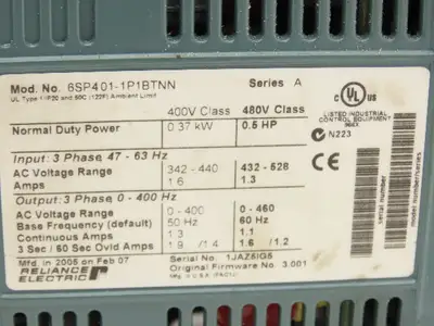 Used RELIANCE ELECTRIC _UNKNOWN_ Variable Speed Drives Indiana US | Arrow Industrial #1316618