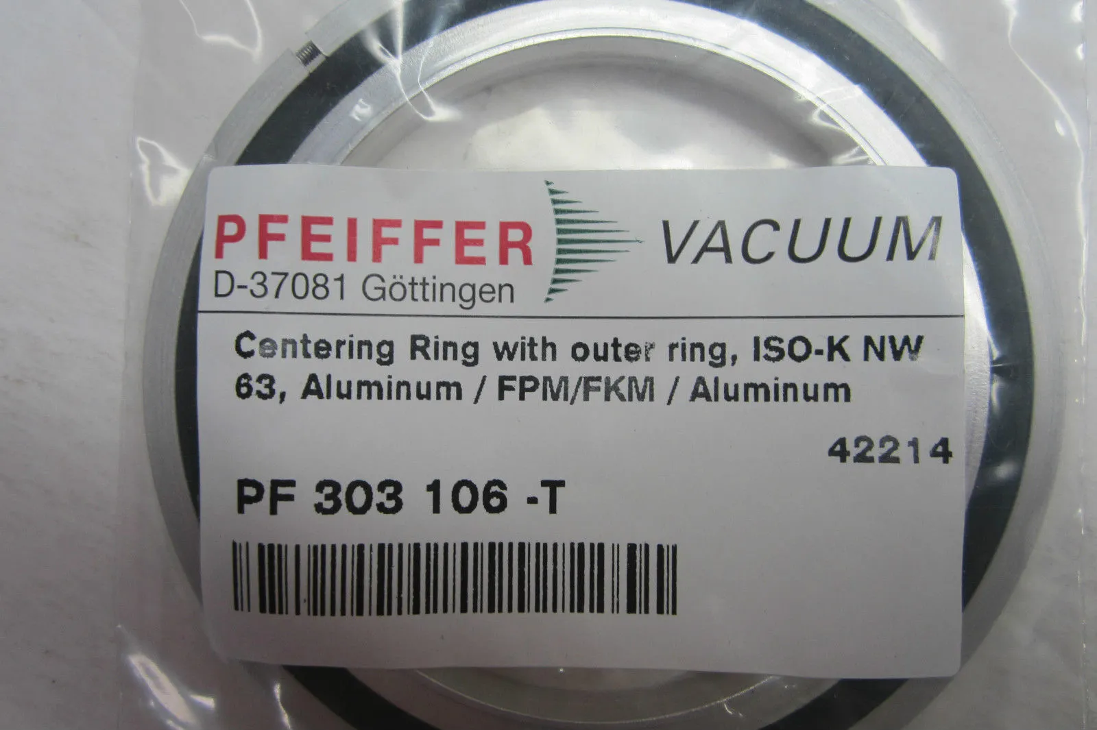 NEW PFEIFFER PF 303 106-T CENTERING RING PF303106T