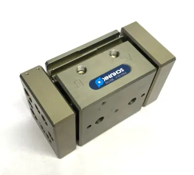 Used SCHUNK Long-Stroke Gripper Size: 32, Pneumatic 22.5mm Stroke Robot Parts Michigan US | Maverick Industrial Sales #1413487