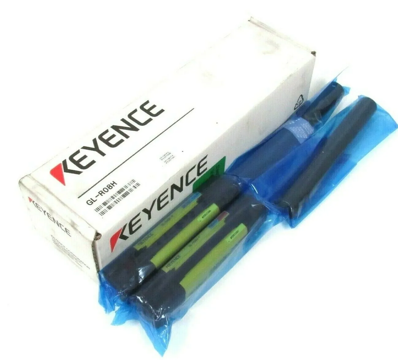 NEW KEYENCE GL-R08H SAFETY LIGHT CURTAIN TRANSMITTER & RECIEVER GLR08H