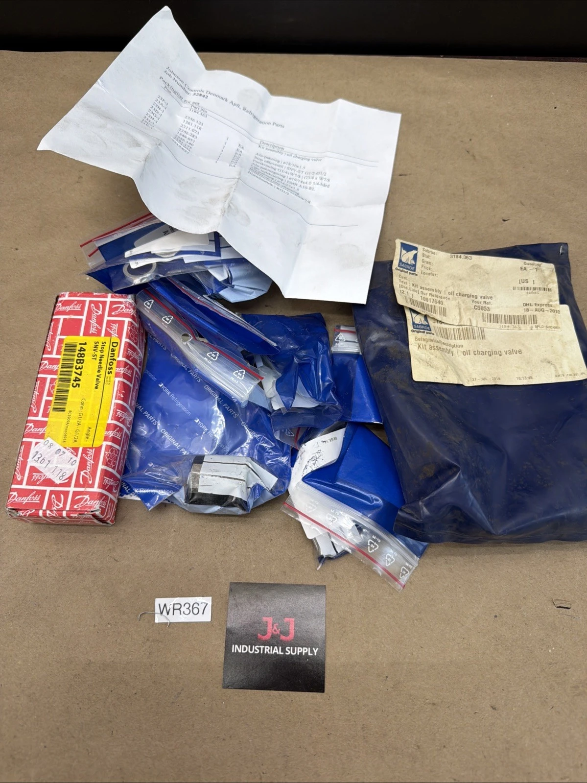 New Sabroe 3184.363 Kit Assembly Oil Charging Valve Danfoss 148B3745 Warranty