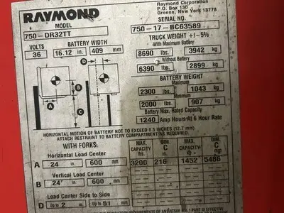 Used 2017 RAYMOND 750DR32TT Misc Forklifts Illinois US | Somerset Equipment Sales #1542818