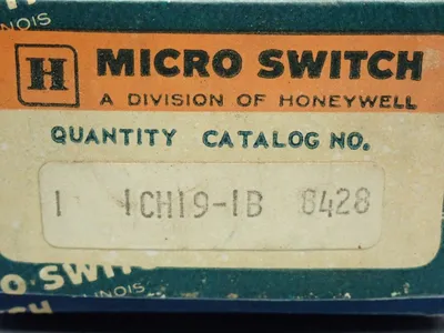 New | in-Stock MICRO SWITCH 1CH191B Relays & Switches | HGR 24 #739503