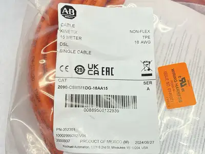 NEW ALLEN BRADLEY SER A KINETIX DSL SINGLE POWER CABLE 15M