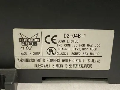 USED AUTOMATIONDIRECT D2-04B1