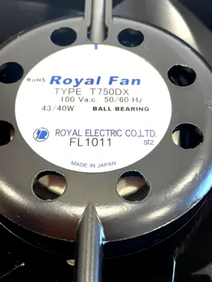 NEW ROYAL ELECTRIC T750DX FAN 100VAC 50/60HZ
