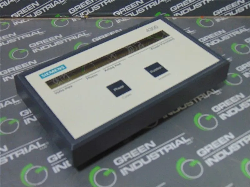Siemens 4300 Power Meter Display Module Used