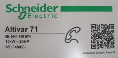 NEW SCHNEIDER ELECTRIC ATV71HD15N4 ALTVAR 71 DRIVE 20HP