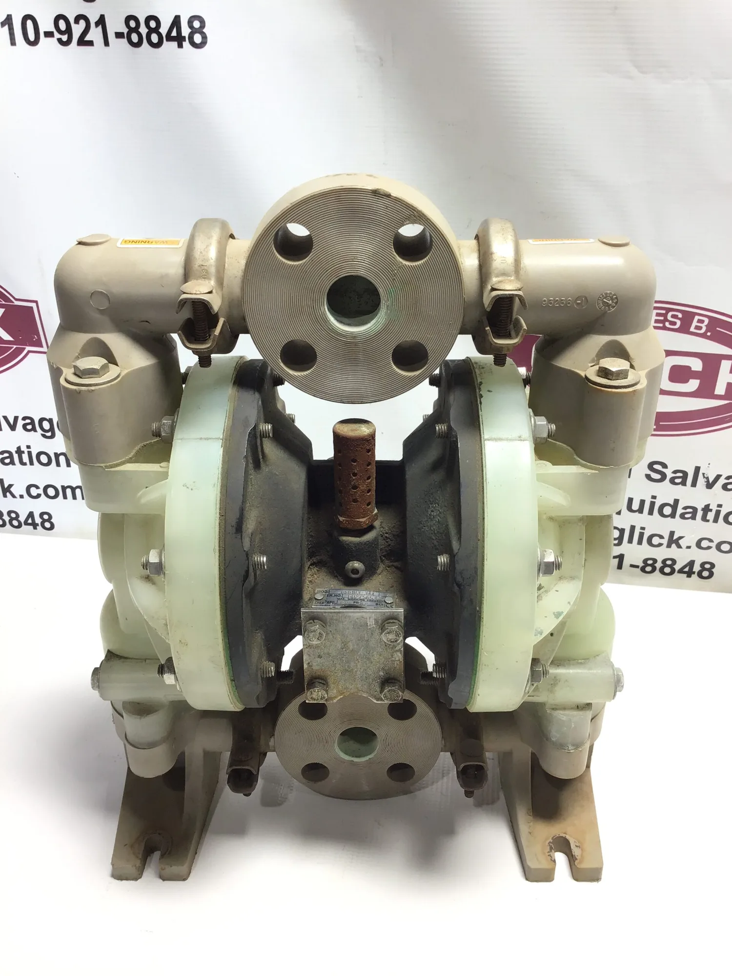 Ingersoll Rand ARO 6661B3-344-C Diaphragm Pump Maximum Working Pressure 120PSI 8.2Bar