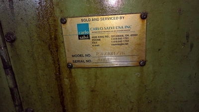 Used CARLO SALVI PSV DSSD HIGH SPEED COLD HEADER Cold Headers New York US | Barbarotto Int'l Sales Corp #1332973