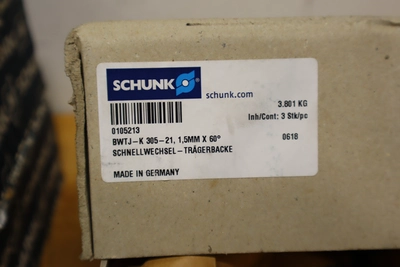 Used SCHUNK BWTJ-K305-21, BWW 250 Collets Minnesota US | Machinesused.com #1306531