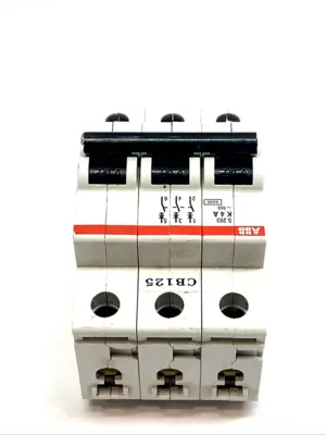 USED ABB MCB 3-POLE 4A CURVE K S203-K4