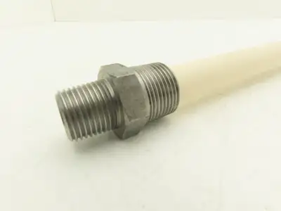 Nutech CPT-A4-24-240 Ceramic Thermocouple Protection Tube 24" L 3/4 & 1/2" NPT