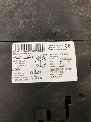 Siemens 3RV10414HA10 Sirius Motor Starter Circuit Breaker