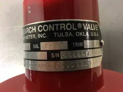 BADGER METER 1002TBN36SV0SBLN36 RESEARCH CONTROL VALVE 316/L SS 6E