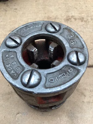 Rigid Set Of 3 Manual Pipe Threader Die Head 3/8″ and 1″