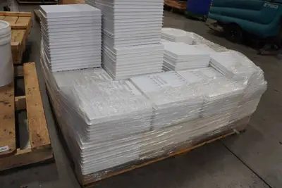 Pallet of Plastic Part Holding Trays