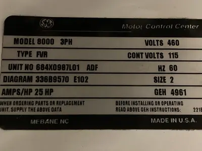 Used GE FVR Starters | Surplus Asset Holdings #1205200