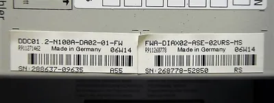 Indramat DDC01.2-N100A-DA02-01-FW Digital AC Servo Compact Controller Used