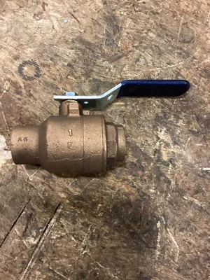 NIBCO PL-585-70 1” Bronze Ball Valve 150-800PSI -NEW