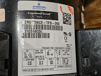USED EMERSON ZRD125KCE-TFD-265