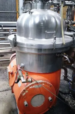 Westfalia SB 60-36-076 self-thinker clarifier centrifuge, 316SS.