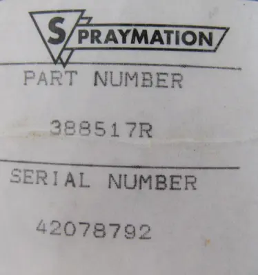 REFURBISHED SPRAYMATION 388517R DESPENSING PUMP 50:1 388555