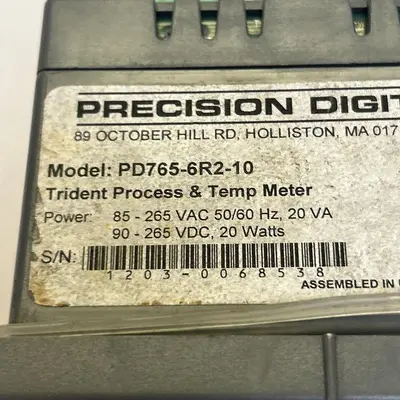Used PRECISION DIGITAL PD765-6R2-10 Meters - Misc | Surplus Asset Holdings #1206882