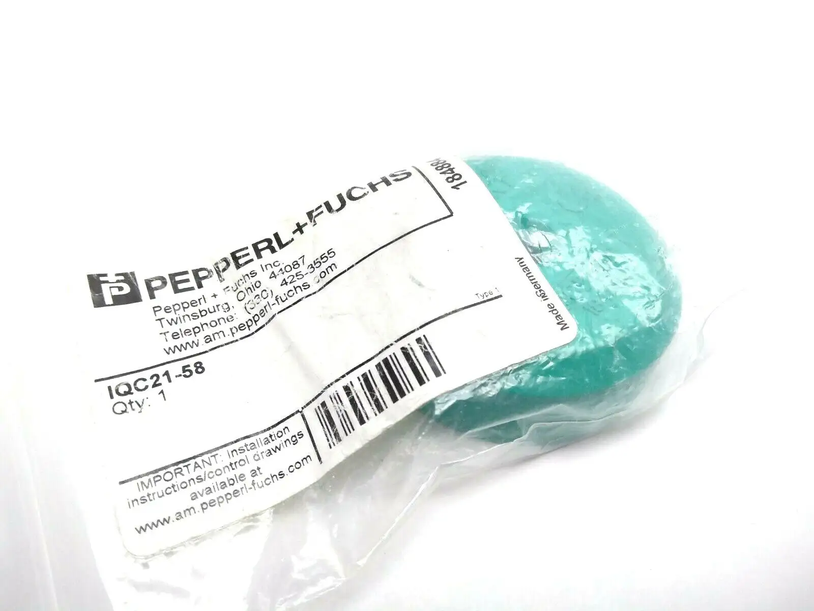 New | in-Stock PEPPERL + FUCHS RADIO FREQUENCY IDENTIFICATION TRANSPONDER Misc Industrial Equipment | Maverick Industrial Sales #1108048