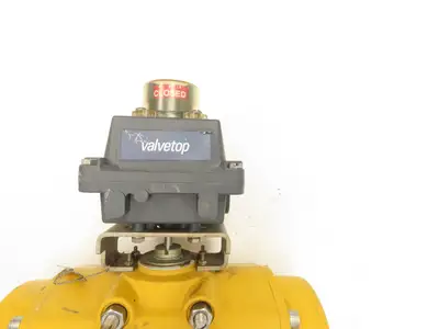 Tufline 2" Flanged Plug Valve w/Emerson Pneumatic Actuator Valvetop Positioner