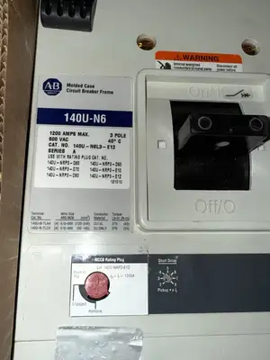 ALLEN BRADLEY 140U-N6L3-E12 / 140UN6L3E12 + 140U-NRP3-E12 Rate Plug (BIN1.2.3)