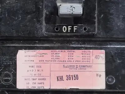 USED SQUARE D KHL36150
