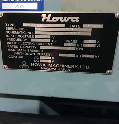 Used 2007 HOWA MKN-P355-VCJ Vertical Machining Centers Illinois US | Machinery Marketing International #1340284