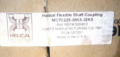 NEW HELICAL MC7C225-36K5-32K5 FLEXIBLE SHAFT COUPLING 520403 MC7C22536K532K5
