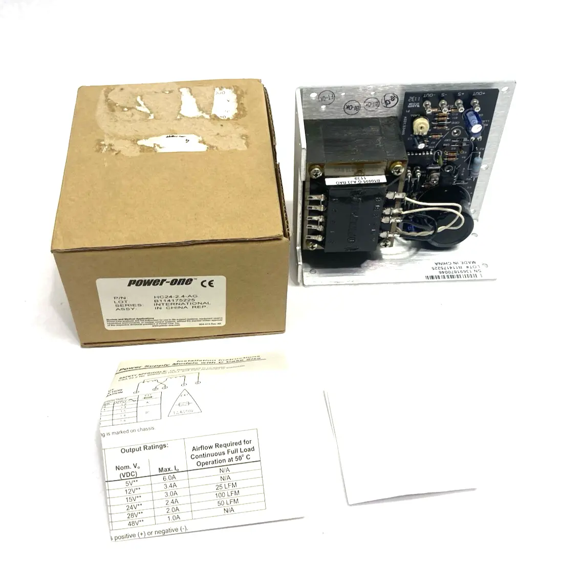 New | in-Stock Power One Power Supply, Chassis Mount, AC-DC Converter AC/DC Power Supplies Michigan US | Maverick Industrial Sales #1456683
