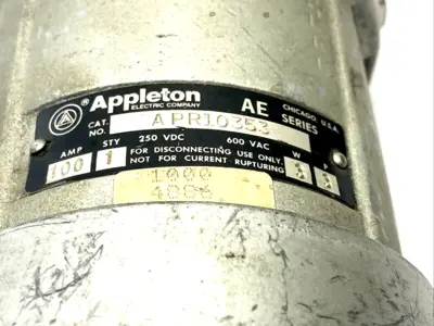 Used Appleton APR10353,APR-10353 Bus Bars & Plugs Michigan US | Maverick Industrial Sales #1495736