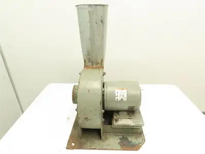 Dayton Electric Blower Fan 1 HP 3450 RPM 1 HP  4" Inlet 6.5" Outlet 10 Impeller