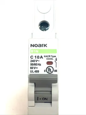 USED NOARK MINIATURE CIRCUIT BREAKER C10A