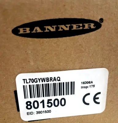 NEW BANNER ENGINEERING TL70GYWBRAQ TOWER LIGHT 801500