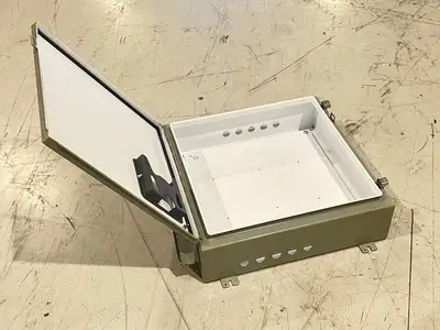 Hoffman A242406LP Industrial Control Panel Enclosure 24" x 24" x 6" Type 12,13 - Used