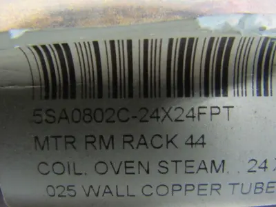 Heatcraft 5SA0802C24.00X024.00 HI-F Condenser Coil Radiator 2-1/2" NPT Outlet