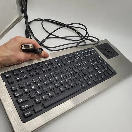 Used TEXAS INDUSTRIAL PERIPHERALS TEXAS INDUSTRIAL PERIPHERALS STAINLESS STEEL ENCLOSED SEALED KEYBOARD DT-2000 Misc Electrical & Power Parts | ND Industrial Surplus #1221806