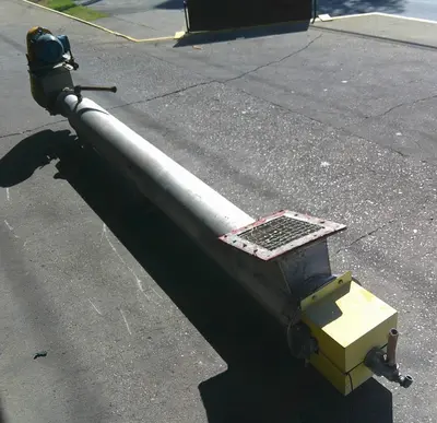 SPC8872  Conveyor Kilroy Conveyors screw conveyor Stainless Steel, 6" dia. X 120"