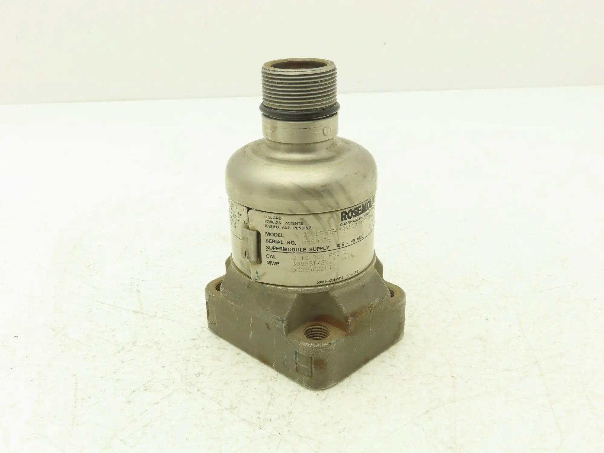Rosemount 3051S2CG4A2A11X5AWA2WK1I5M5 Pressure Transmitter 0-300 PSI Base Only